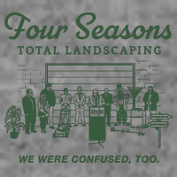 Four Seasons Total Landscaping We Were Confused Too Womens Tank Top