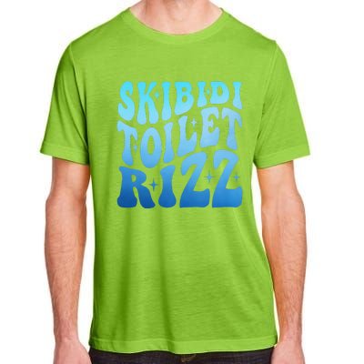 Funny Skibid.I Toilet Rizz Meme Adult ChromaSoft Performance T-Shirt