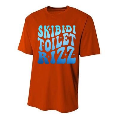 Funny Skibid.I Toilet Rizz Meme Performance Sprint T-Shirt