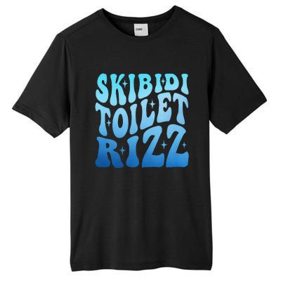 Funny Skibid.I Toilet Rizz Meme Tall Fusion ChromaSoft Performance T-Shirt