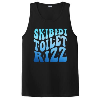 Funny Skibid.I Toilet Rizz Meme PosiCharge Competitor Tank