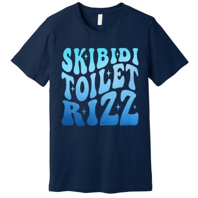 Funny Skibid.I Toilet Rizz Meme Premium T-Shirt