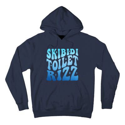 Funny Skibid.I Toilet Rizz Meme Tall Hoodie