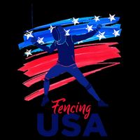 Fencing Support The Team Fencing Player Usa Flag 16oz Travel Tumbler