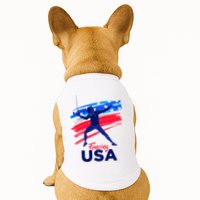 Fencing Support The Team Fencing Player Usa Flag Doggie Tank