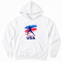Fencing Support The Team Fencing Player Usa Flag Hoodie