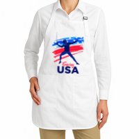 Fencing Support The Team Fencing Player Usa Flag Apron