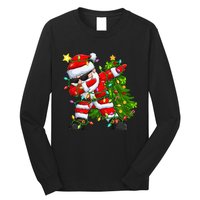 Festive Santa Tree Lights Unique Christmas Gifts Long Sleeve Shirt