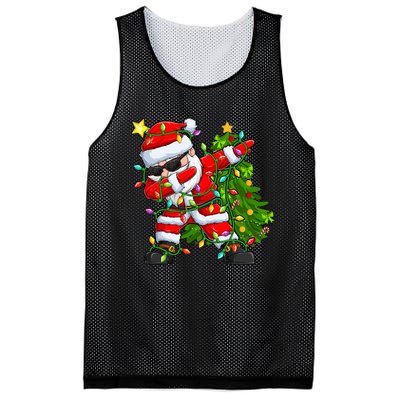 Festive Santa Tree Lights Unique Christmas Gifts Mesh Reversible Basketball Jersey Tank