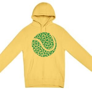 Funny Shamrock Tennis Ball St Patrick's Day Irish Great Gift Premium Pullover Hoodie