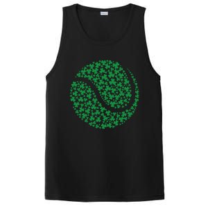 Funny Shamrock Tennis Ball St Patrick's Day Irish Great Gift PosiCharge Competitor Tank