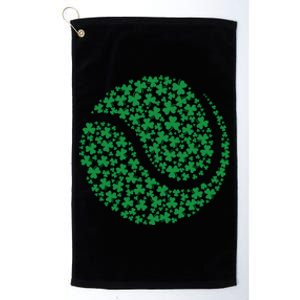 Funny Shamrock Tennis Ball St Patrick's Day Irish Great Gift Platinum Collection Golf Towel