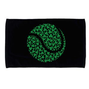 Funny Shamrock Tennis Ball St Patrick's Day Irish Great Gift Microfiber Hand Towel