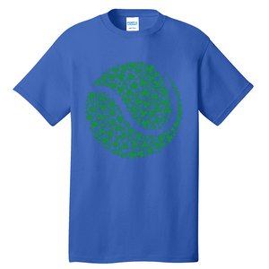 Funny Shamrock Tennis Ball St Patrick's Day Irish Great Gift Tall T-Shirt