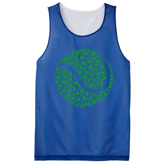 Funny Shamrock Tennis Ball St Patrick's Day Irish Great Gift Mesh Reversible Basketball Jersey Tank