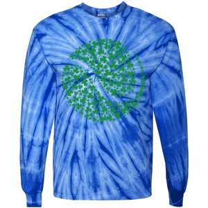 Funny Shamrock Tennis Ball St Patrick's Day Irish Great Gift Tie-Dye Long Sleeve Shirt