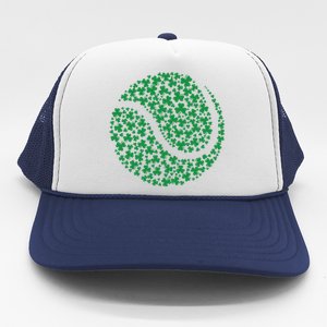 Funny Shamrock Tennis Ball St Patrick's Day Irish Great Gift Trucker Hat