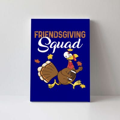 Friendsgiving Squad Thanksgiving Party Run Football Turkey Cute Gift Canvas