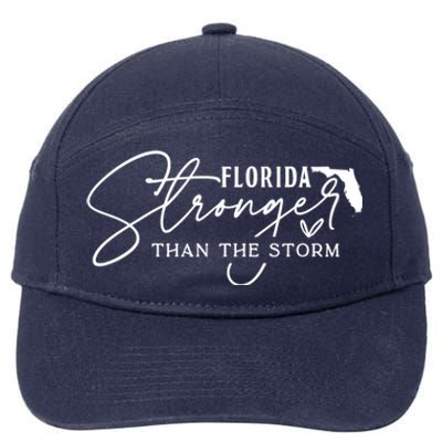 Florida Stronger Than The Storm Hurricane Milton 7-Panel Snapback Hat