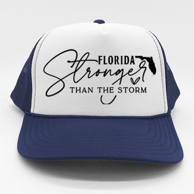 Florida Stronger Than The Storm Hurricane Milton Trucker Hat