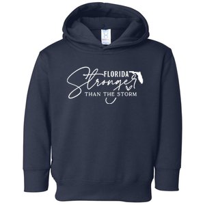 Florida Stronger Than The Storm Hurricane Milton Toddler Hoodie