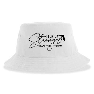 Florida Stronger Than The Storm Hurricane Milton Sustainable Bucket Hat