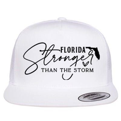 Florida Stronger Than The Storm Hurricane Milton Flat Bill Trucker Hat