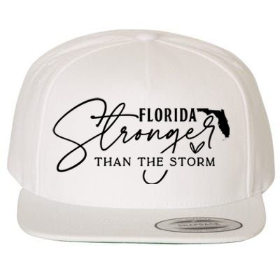 Florida Stronger Than The Storm Hurricane Milton Wool Snapback Cap