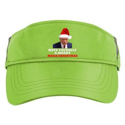 Funny Santa Trump Have Yourself A Merry Maga Christmas Xmas Adult Drive Performance Visor