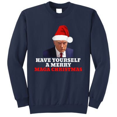 Funny Santa Trump Have Yourself A Merry Maga Christmas Xmas Sweatshirt