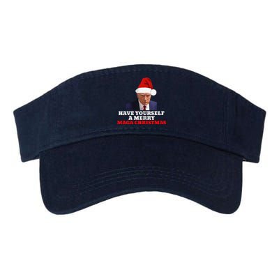 Funny Santa Trump Have Yourself A Merry Maga Christmas Xmas Valucap Bio-Washed Visor