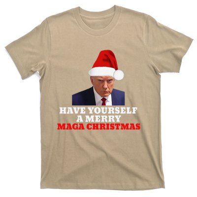 Funny Santa Trump Have Yourself A Merry Maga Christmas Xmas T-Shirt