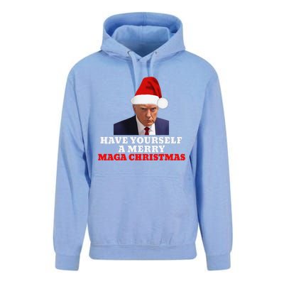 Funny Santa Trump Have Yourself A Merry Maga Christmas Xmas Unisex Surf Hoodie