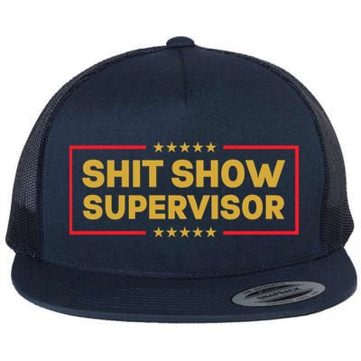 Funny Supervisor TShirts Shit Show Supervisor Funny Mom Boss Manager Teacher Gift Shirt Flatbill Hat