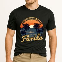 Florida Sunset Throwback Design Classic Cooling Performance Crew T-Shirt