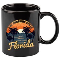 Florida Sunset Throwback Design Classic 11oz C Handle Ceramic Mug