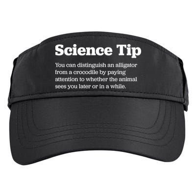 Funny Science Tip How To Distinguish A Alligator From A Crocodile Adult Drive Performance Visor