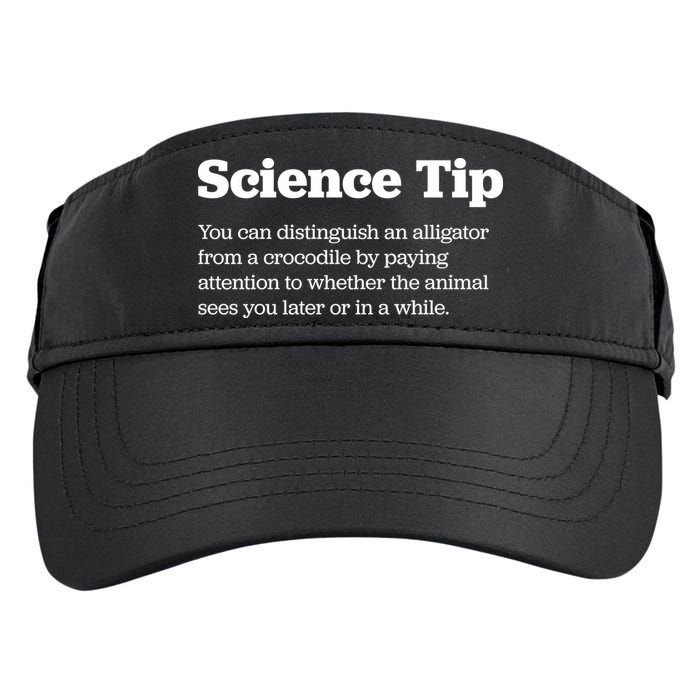 Funny Science Tip How To Distinguish A Alligator From A Crocodile Adult Drive Performance Visor