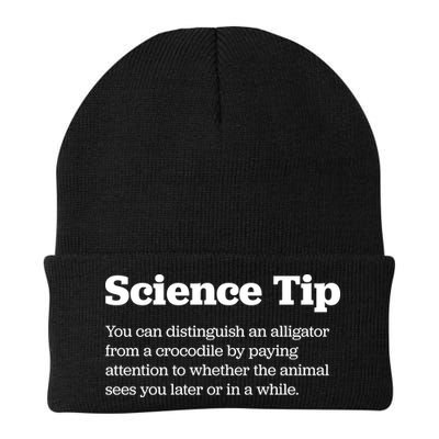 Funny Science Tip How To Distinguish A Alligator From A Crocodile Beanie