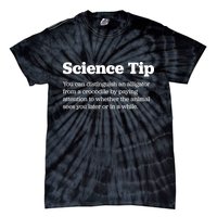 Funny Science Tip How To Distinguish A Alligator From A Crocodile Tie-Dye T-Shirt