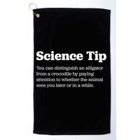 Funny Science Tip How To Distinguish A Alligator From A Crocodile Golf Towel