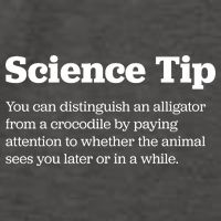 Funny Science Tip How To Distinguish A Alligator From A Crocodile Vector Backpack