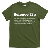 Funny Science Tip How To Distinguish A Alligator From A Crocodile T-Shirt