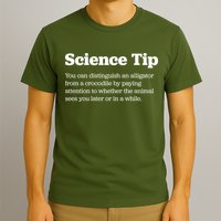 Funny Science Tip How To Distinguish A Alligator From A Crocodile T-Shirt