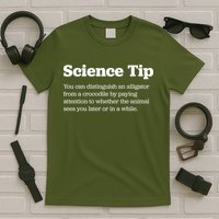 Funny Science Tip How To Distinguish A Alligator From A Crocodile T-Shirt