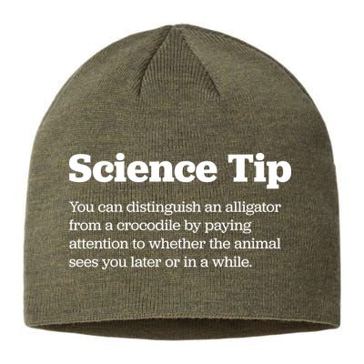 Funny Science Tip How To Distinguish A Alligator From A Crocodile Sustainable Beanie