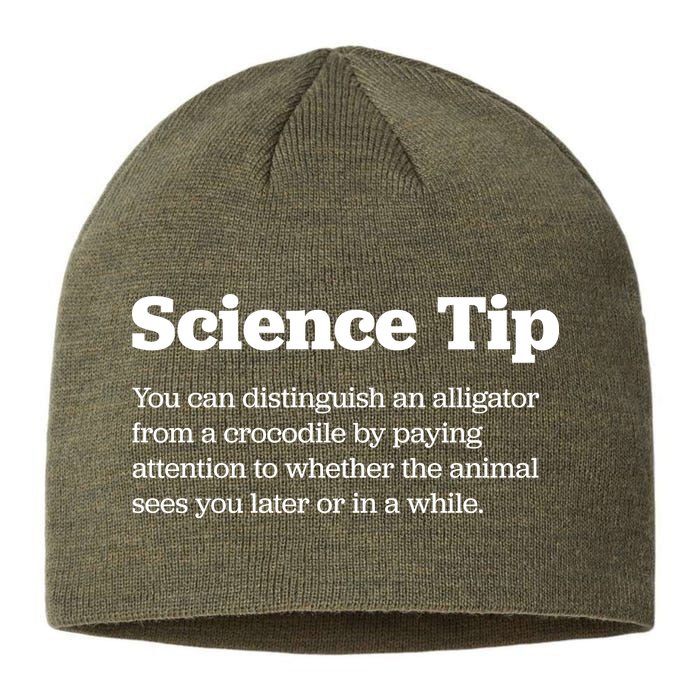 Funny Science Tip How To Distinguish A Alligator From A Crocodile Sustainable Beanie