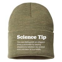 Funny Science Tip How To Distinguish A Alligator From A Crocodile Sustainable Knit Beanie