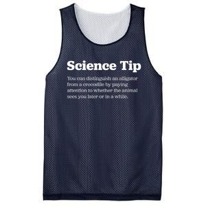 Funny Science Tip How To Distinguish A Alligator From A Crocodile Mesh Reversible Basketball Jersey Tank