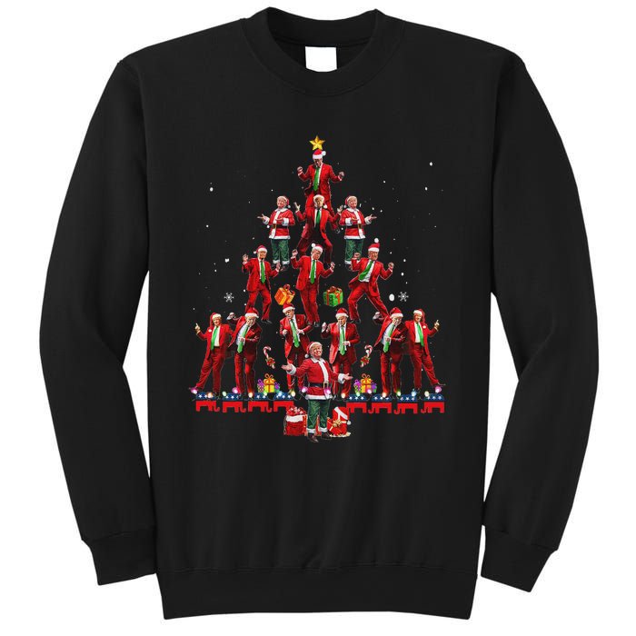 Funny Santa Trump Dance Tree Christmas Pajama Xmas Sweatshirt